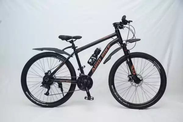 Велосипед взрослый спортивный Airobike 2125AL, д.26, р.17, ск.24 черно-шоколадный,